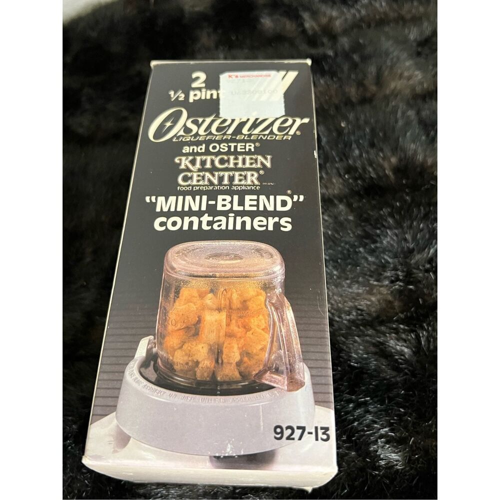 Vintage 1989 Osterizer Oster Mini Blend Plastic Containers